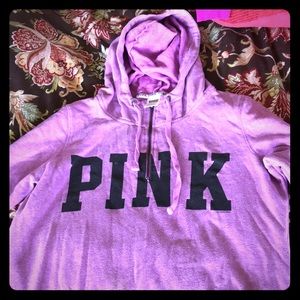 PINK VS purple zip up hoodie